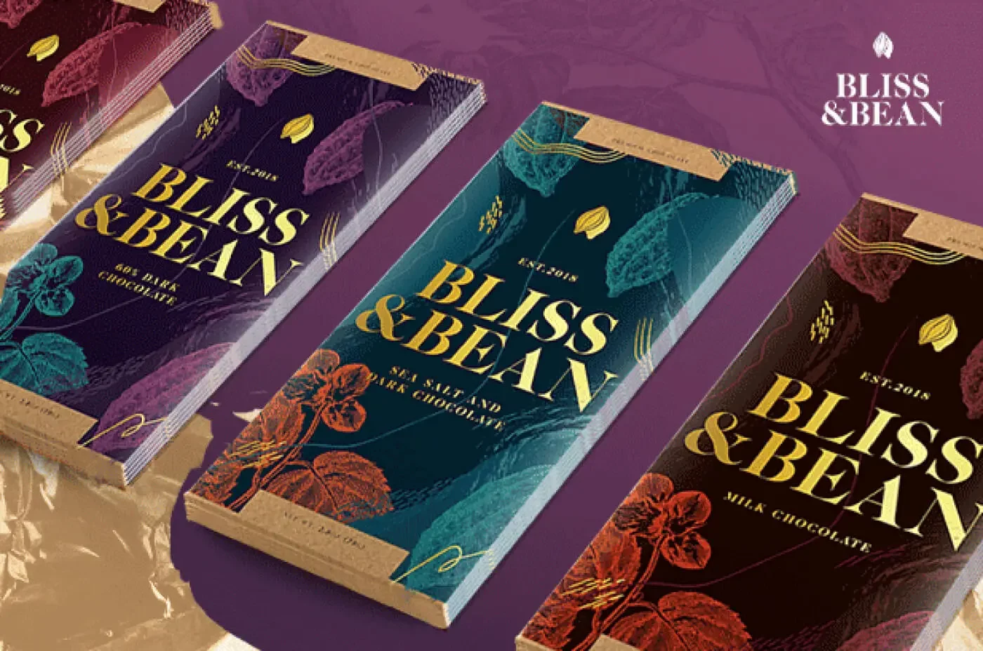 Bliss & Bean branding